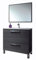 HABITMOBEL Mueble Baño con Espejo, Lavabo Cerámica (Puerta abatible + Cajon) Modelo Charles