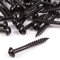 50x Timco Black Passivated Wood Screws 10G x 1 1/2 Round Head Coated Blackjax Fasteners