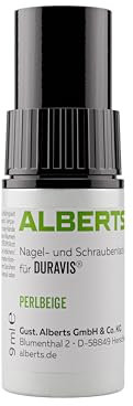Alberts 302009 DURAVIS® Nagel- und Schraubenlack | perlbeige RAL 1035 | 9 ml