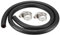 sourcing map Fuel Line Hose Rubber 8mm I.D. 0.9M/3Ft Diesel Petrol Hose Engine Pipe Tubing with 2 Clamps