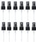 Spray Top for Essential Oil Bottles 20/410 Fine Mist Sprayer Cap Recycle and Reuse Replacement Pump Top Special for 20mm Caliber PET Bottles,Pack of 12(Black)