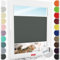Schuette® Plissee mit Bohren zum Anschrauben ● Thermo Kollektion: Before Storm (Grau) ● 115x120cm (Breite x Höhe) ● Suprafix Faltrollo Befestigung ● Bequeme Rollo Montage inkl. Video