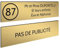 DECOHO - Plaque Boite aux Lettres Personnalisable - Lot de 2 plaques adhésives en Plastique Durable - Or brossé Lettres Noires - 100x25 m - Or