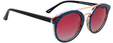 Del Sol Solize Dream in Color – wechselt die Farbe von Grün zu Marineblau für Uni – polarisierte Pro-Linse, 100% UVA/UVB-Schutz, 1 x Sonnenbrille