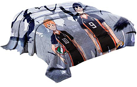Jilijia Haikyuu Decke Fleecedecke Ultra Weich und Flauschig Flanell Überwurf Decken Leichte Plüsch für Couch Bett und Wohnzimmer