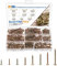 ELECTRAPICK Spanplattenschrauben 345 Stück Holzschrauben, Selbstschneidende Schrauben Set, Kreuz Flachkopf Senkkopf Betonschrauben Verzinkung, 4x50 4x40 4x30 3,5x35 3,5x30 3,5x25 3x20 3x16mm