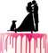 CARISPIBET Hochzeitstortenaufsatz Bräutigam und Braut küssen Heiratstorte Acryl Silhouette Dekoration Party Deko