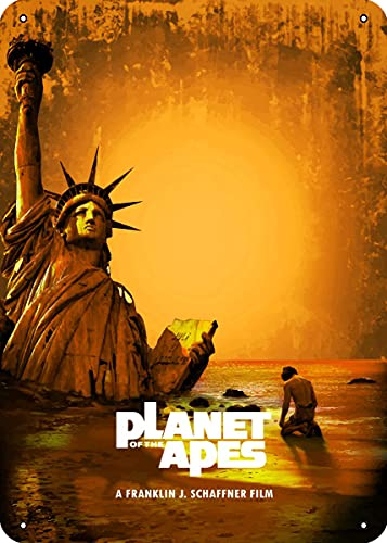 Mzzxpt Filmposter The Planet of The Apes, Metall, 30,5 x 20,3 cm