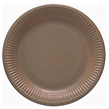 Dart - 8 Assiettes Carton 18CM - Chocolat