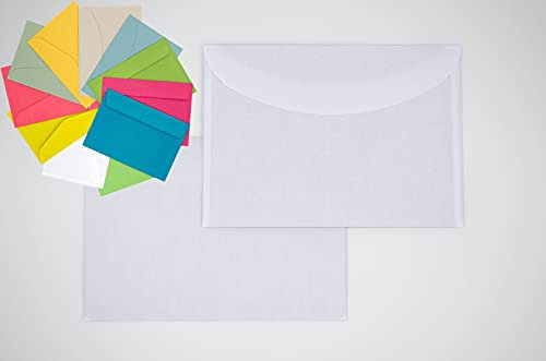 25/50/100x Briefumschlag Weiß DIN C6 Fensterlos (50 Stk, Weiß)