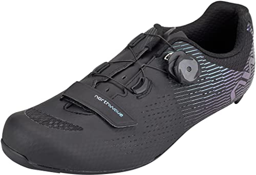 Northwave Storm Carbon 2 Rennrad Fahrrad Schuhe irisierend schwarz/grün/lila 2024: Größe: 45