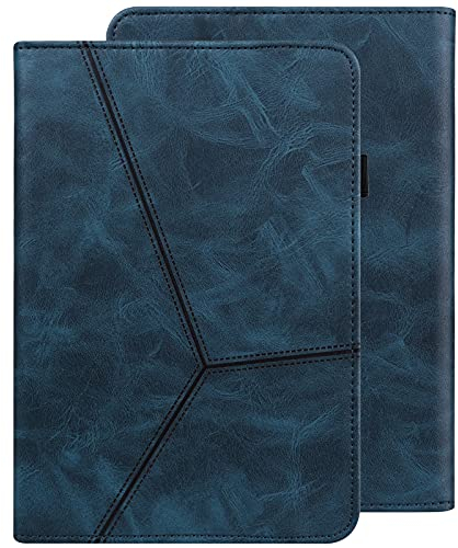 GLANDOTU Hülle für iPad mini (A17 Pro, 2024 Modell, 7. Generation) / mini 6 (2021 Modell, 6. Generation) Cover - Ultra Dünn Premium Flip PU Leder Tablet Case(Blau)