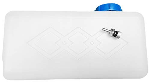 DUAO 5.5L RéServoir de Carburant Huile Essence Essence en Plastique de Stockage Cartouche RéServoir d'eau Bateau de Voiture Camion Parking Chauffage Accessoires, blanc