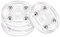 sourcing map 2inch Rotating Swivel Stand with Steel Ball Bearings Lazy Susan Base Turntable for Kitchen Corner Cabinets, Clear Pack of 4