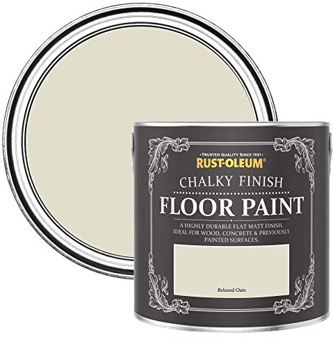 Rust-Oleum Beige Scratch-Resistant Floor Paint in Matt Finish - Relaxed Oats 2.5L