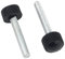 MOOPW M5 x 20mm 20 Stk Runder Kopf Rändelschrauben Kohlenstoffstahl Einstellbar Knopf Handhaben Klemmung Schrauben Plastik Griff Maschine Klemmgriff