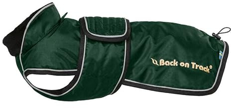 Back on Track Hundemantel Buddy für Dackel, Basset und Drever (56 cm, grün)