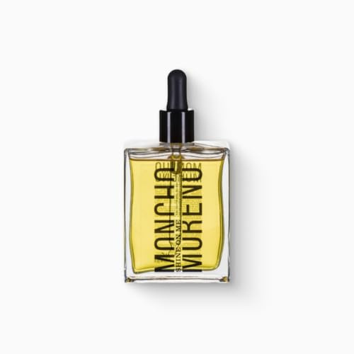 MONCHO MORENO Shine On Me Reparaturöl gegen Frizz mit Arganöl, feuchtigkeitsspendende Behandlung für trockenes und geschädigtes Haar, verjüngt, nährt, stärkt und verleiht dem Haar Glanz, vegan, 95 ml