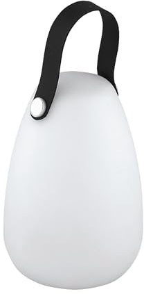EGLO Solar-Tischlampe für außen Z_Solar Outdoor | Solarlampe mit Fernbedienung, Außenlampe Garten Camping, Kunststoff in Grau-Weiß, kaltweiß, RGB