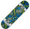 MUWO Street Skateboard 31 x 8 Zoll - hochwertiges Komplettboard für Einsteiger aus stabilem Holz und Aluminium, geeignet für Kinder, Teenager und Erwachsene mit verschiedenen Motive (Sugarskull)