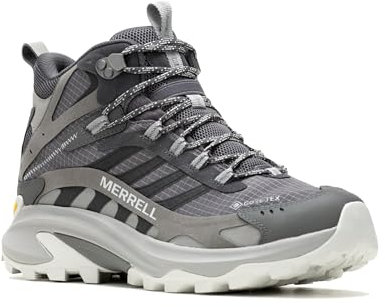 Merrell Herren Moab Speed 2 Mid GTX Sneaker, Asphalte, 45 EU
