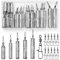 VEPEPE 30 Pcs Drop Shot Weights with Swivel Ring, 5 Sizes Mixed Small Cylinder Sea Fishing Weights 3.5g 5g 7g 10g 14g Anti Rust Sinkers, for Saltwater Freshwater River Carp Fishing
