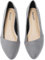 Ataiwee Women's Wide Width Flat Shoes - Ladies Pointed Toe Suede Slip On Office Ballet Flats.(1908076-2402, GR/MF, UK8 Wide)