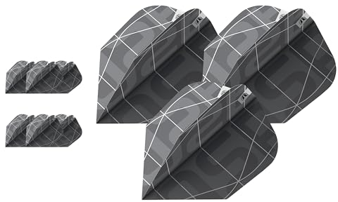 Target Darts Nathan Aspinall x Echo Pro Ultra Flights, No.6 (Pack of 9) Dart Flight Multipack, Professionelles Dart Zubehör, Player Edition Dart Flights Set - Form Nr. 6