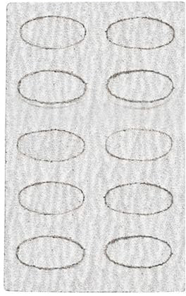 YIZITU Replaceable Mini Sand Paper Cuticle Pusher Set Self-adhesive Oval Sandpaper Flakes Trimming Nail Pre Polishing Tool Nails Polishing Nail Care Equipment