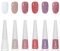 DMQ Nail Polish Set - 6pcs Long Lasting Nude Pink Purple Glitter Nail Varnish - Non-Toxic Holographic Nail Gel - No Lamp Needed (10ml)