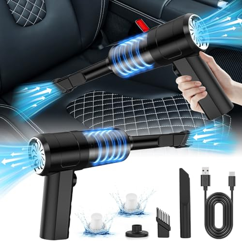 Battnot Handstaubsauger Auto Staubsauger Sale Angebote Mini Staubsauger Kabelloser Tragbarer Staubsauger Nass & Trocken Handsauger, für den Auto, Haus, Küche, Tierhaare (#03)