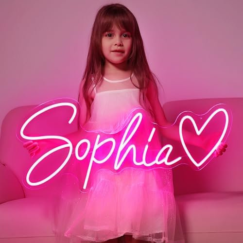 MRSSEASY Neon Personalizado - Cartel Luminoso Led Personalizado Decorativos Pared Neon Letrero Luminoso, Letras Personalizadas Luces Decorativas Para Fiestas Bodas Cumpleaños Pared Dormitorio