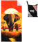 Violetpos Elefant Strandtuch 90x180 cm Schnell Trocknende Tier Afrika Steppe Badetuch Sandfrei Handtuch Strandhandtuch Strandtücher Groß Badehandtuch Tragbares Handtücher Leichtes und Dünnes Tierthema