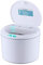 NOENNULL Mini Poubelle avec Couvercle, Poubelle à Capteur de Bureau, Petite Poubelle Automatique, Corbeille de Comptoir pour Salle de Bain, Bureau, Cuisine, Bureau, Voiture – 3 L (Blanc)