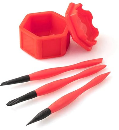 KACPLY Pinceaux de colle compacts en silicone pour le travail du bois - Kit portable pour bricolage