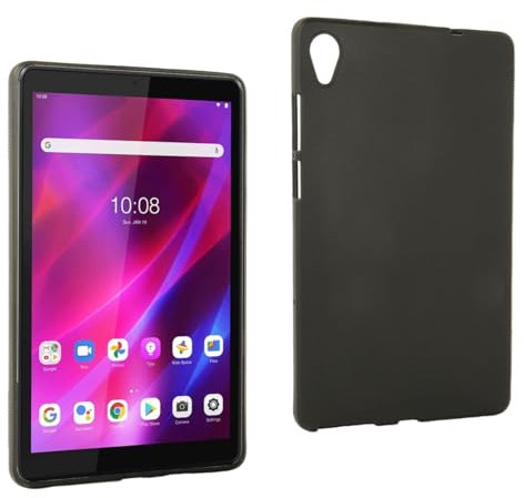 REY Funda Carcasa Negra para Lenovo Tab M8 Gen 3 8, Anti-Deslizante Negra, Elegante y Ligera, TPU Flexible Premium