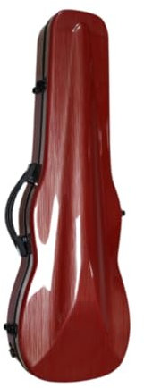 4/4 Geigenkoffer in voller Größe, professioneller Geigenrucksack, tragbarer, leichter Geigenkasten aus Kohlefaser mit Hartschale für unterwegs, Rot