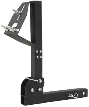 Lfhelper Trailer Hitch Mount Spare Tire Carrier, Compatible with 2-Inch Hitches, Supports 4, 5, 6-Lug Wheels, Space-Saving, Easy Installation for SUVs, Trucks, Trailers, and RVs