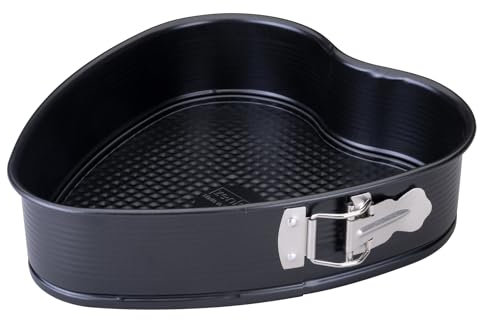 Zenker Herzspringform Perfect Black – 27 x 25 x 7 cm Hochwertige Backform in Herzform für Valentinstag und Muttertag, Antihaftbeschichtet +230 °C Made in Germany