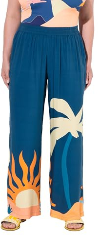 Ulla Popken Damen Hosen Marine 50+