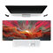 Flame Landscape Mouse Pad, XXL Large Mouse Pad (90 x 40 x 3 cm) Gaming MousePad - Tastiera antiscivolo - Comodo - Cucitura Edge Impermeabile - PC Home Office Pad