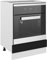 Tomostar Armoire à Four, Meuble pour Four Meuble Bas de Cuisine Lyon Noir 60x46x81,5 cm Bois d’ingénierie