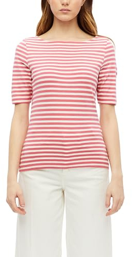 s.Oliver Damen 2180833 Flammgarn T-Shirt gestreift (1er Pack)