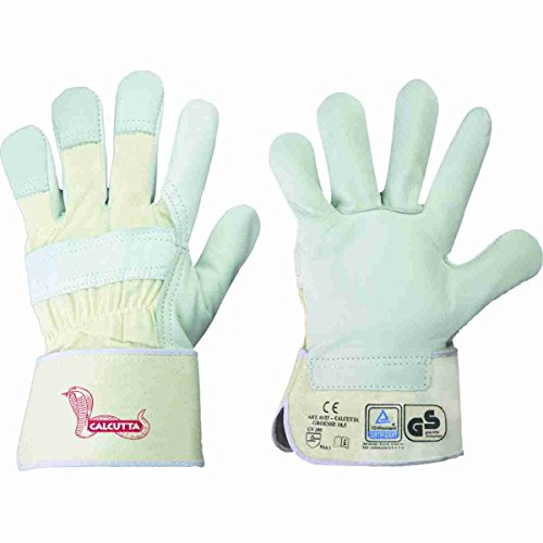 12 Paar Leder-Handschuhe Arbeitshandschuhe TÜV/GS geprüft Stronghand *Calcutta* Rindvollleder