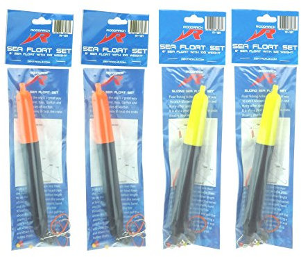 Roddarch 4 X Sea Fishing Float Set Includes Floats, Hooks, Beads, Weights, Stops & Instructions