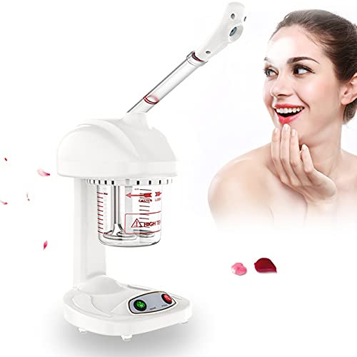Cuiseur à vapeur facial, ionique avancé de vaporisateur facial ionique de spa Machine de traitement à la vapeur de soins de la peau pour la maison et le spa professionnel Nettoyage du visage hydratant