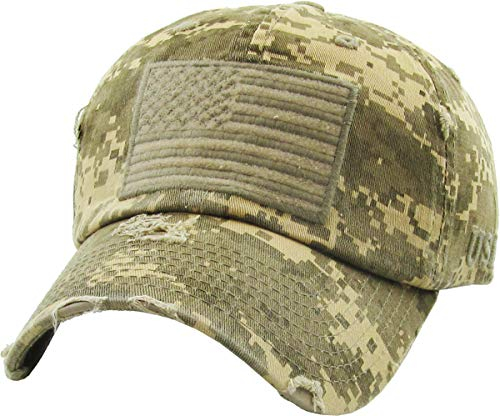 KBETHOS Tactical Operator Collection USA Fishing Mesh Ballcap Flag Patch America Outdoor Trucker Baseball Cap, Digital Desert Camo Tactical Hat, Einheitsgröße