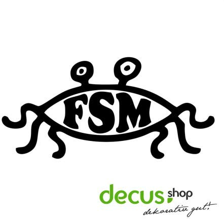 Decus Fliegendes Spaghettimonster Flying Spaghetti Monster - FSM // Sticker OEM JDM Style Aufkleber
