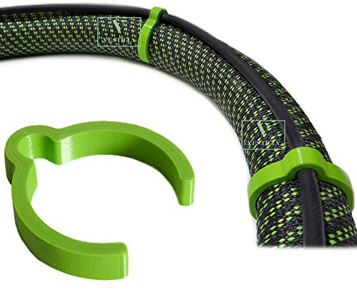 Vestigia® - Cable Hose Clips Compatible with Festool CT CTL Mini/Midi Makita Bosch Dust Extractor Hose 33/35mm ID27 Wire Clips Smooth Antistatic Suction (ID27, Green)