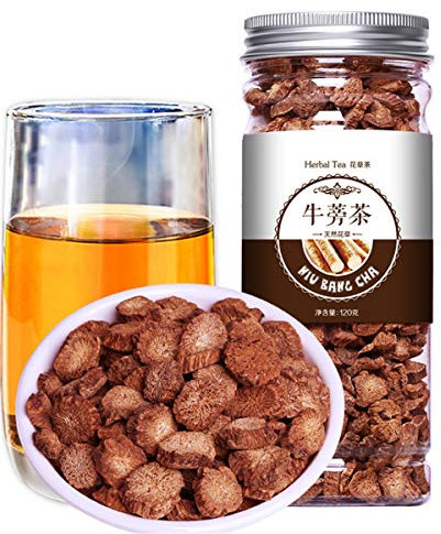 Tisana cinese Frutta Frutta Tè Tè alla rosa Seta Crisantemo dorato In bottiglia Nuovo tè Profumato Assistenza sanitaria Fiori Tè Tè Verde Alimento Verde (120g Great Burdock)